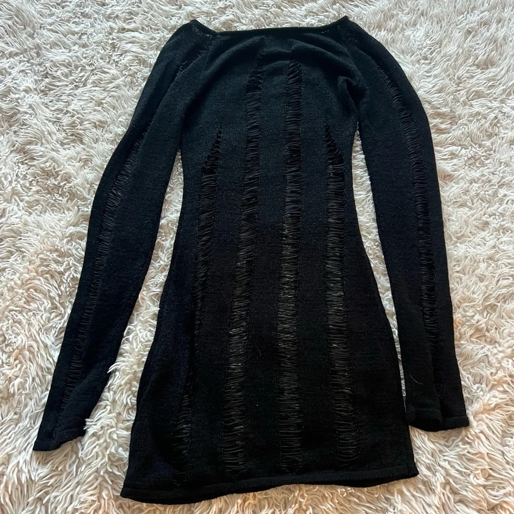 Princess Polly Black Slashed Mini Dress - Picture 5 of 7